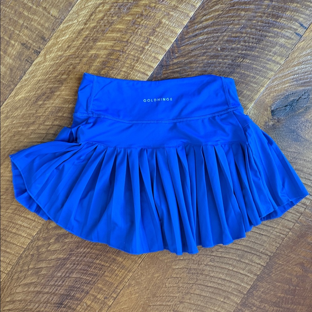 Goldhinge Blue Mini Tennis Skirt/Skort